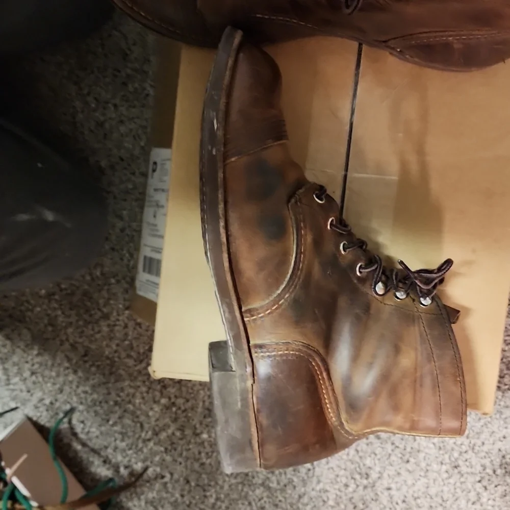 Red Wing Shoes Brown Leather Boots - Picture 10 of 14